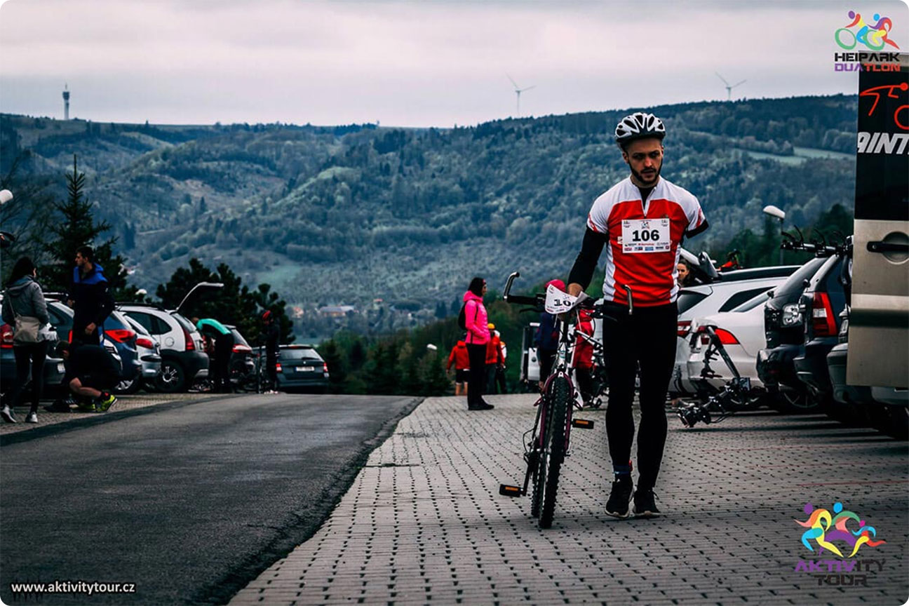 Tomáš Drtil na cyklistickém závodě